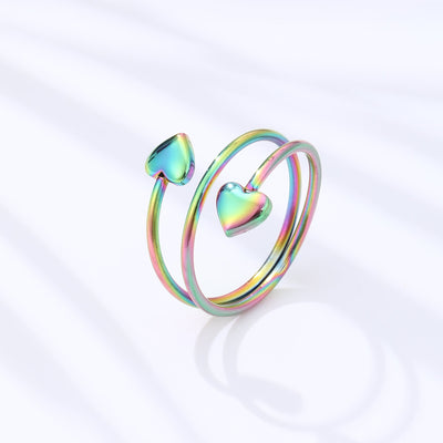 Jewelry Simple Style Geometric 304 Stainless Steel Polishing Open Rings