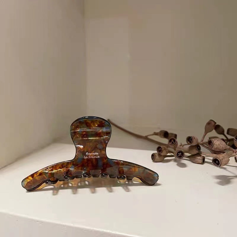 elegant solid color acetic acid sheets hair claws