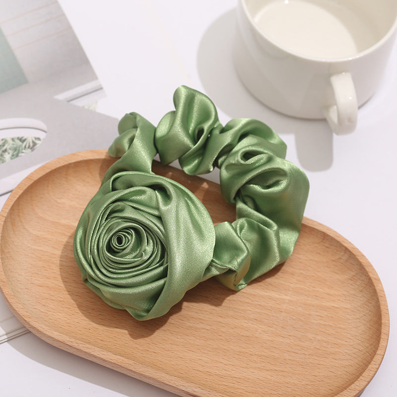 Women's Retro Solid Color Cloth Hair Tie