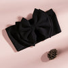 fashion children's solid color double-layer bowknot hairband