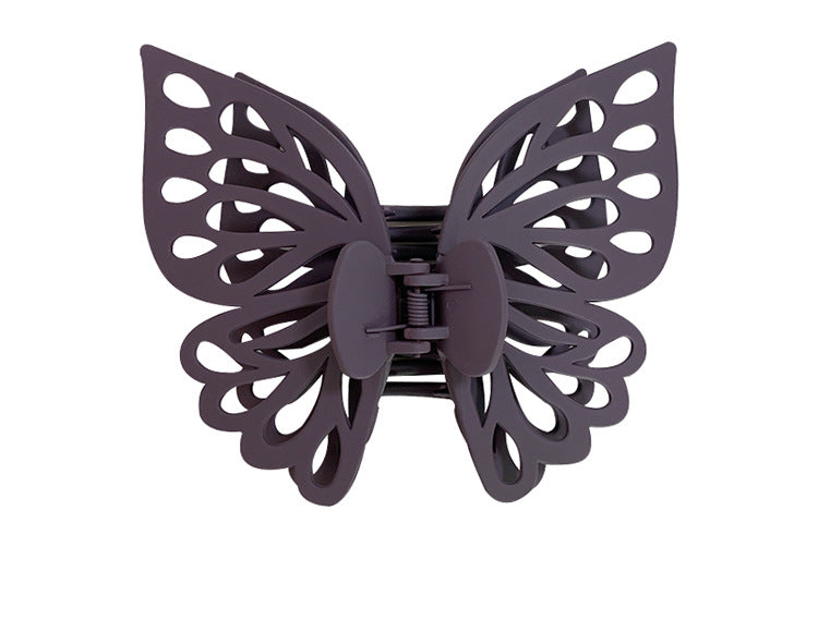 cute sweet butterfly plastic stoving varnish hair claws