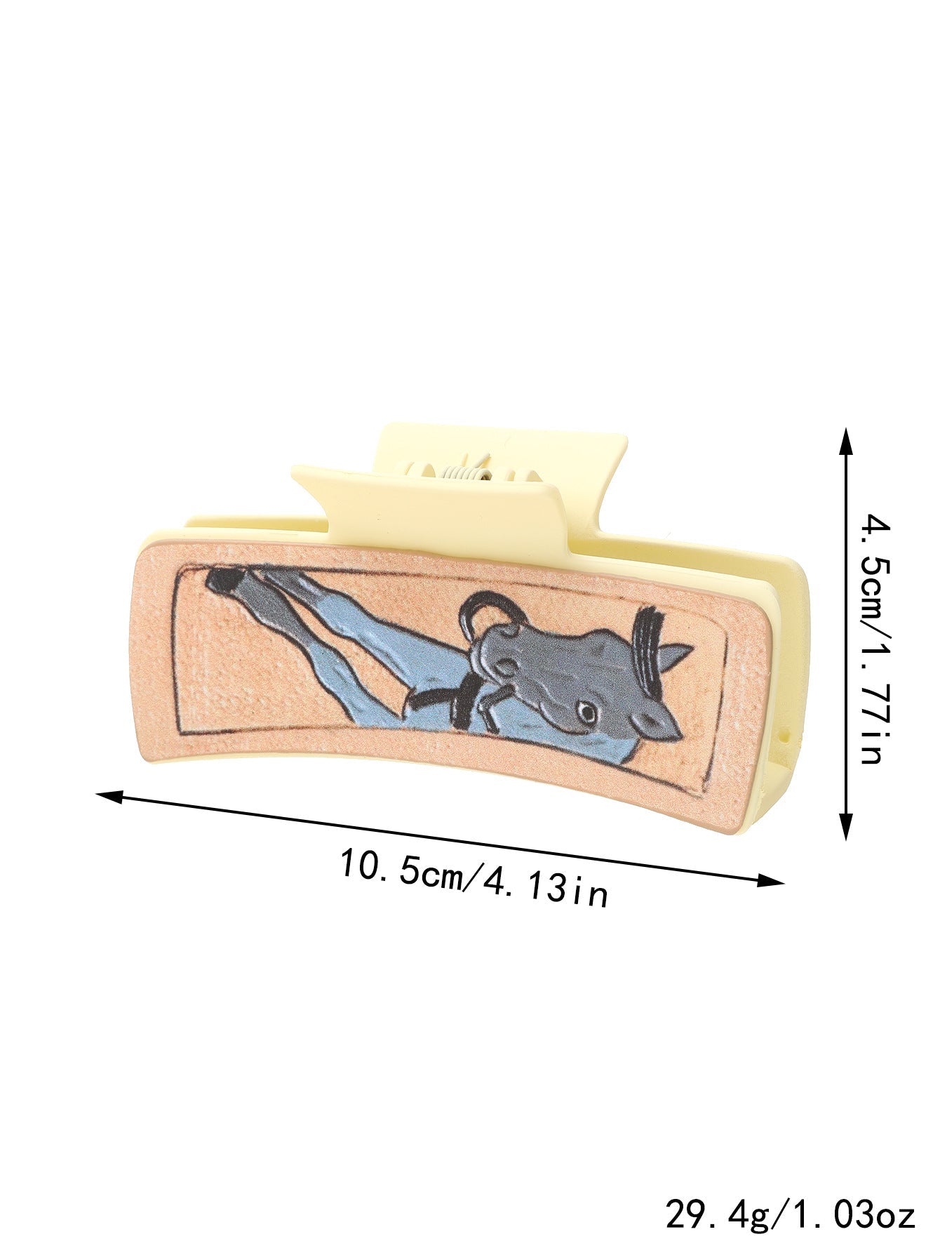 Women's Cute Cows Cow Pattern Pu Leather Hair Claws