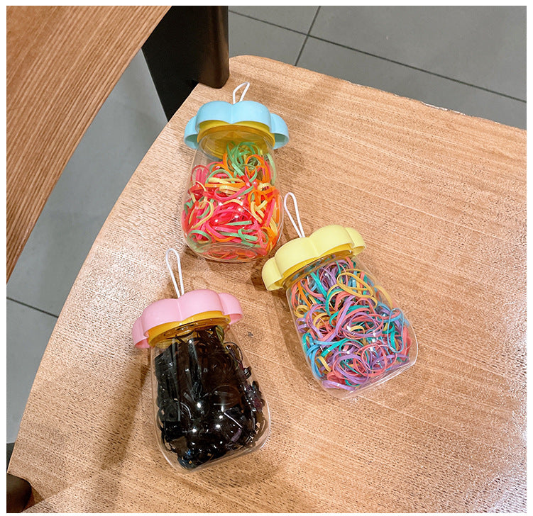 simple style colorful flower plastic polishing rubber band 1 piece