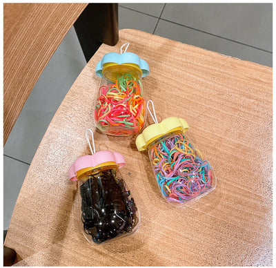 simple style colorful flower plastic polishing rubber band 1 piece