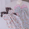 Women's Sweet Pastoral Bow Knot Cloth Floral Hair Claws