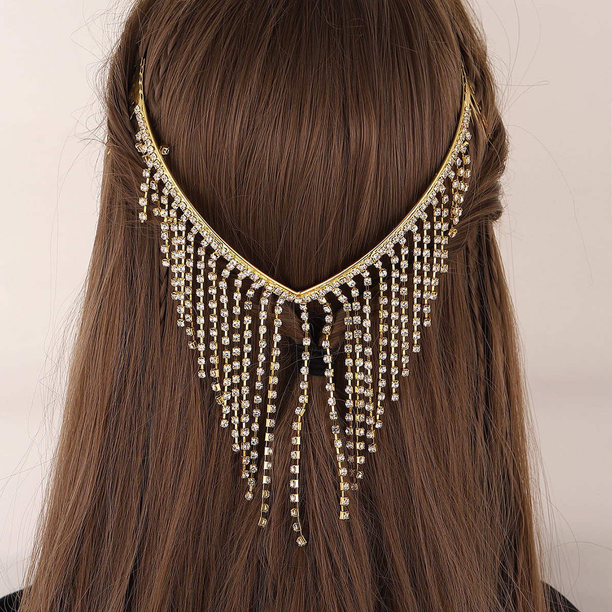 exaggerated geometric rhinestone plating rhinestones hair band 1 piece