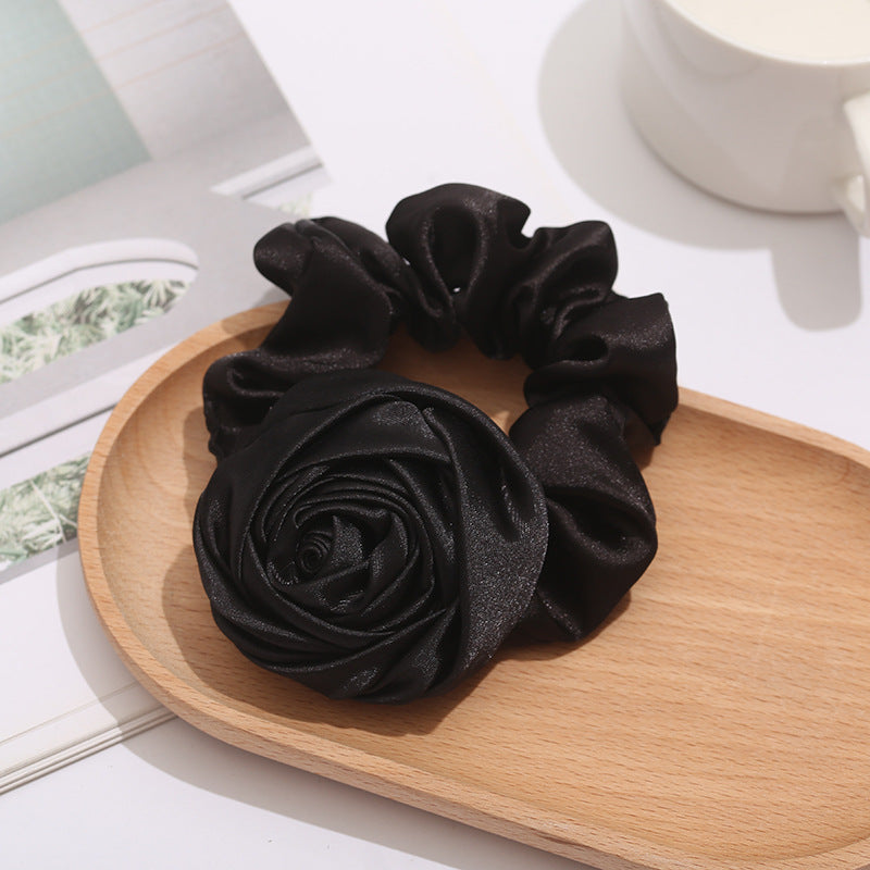 Women's Retro Solid Color Cloth Hair Tie