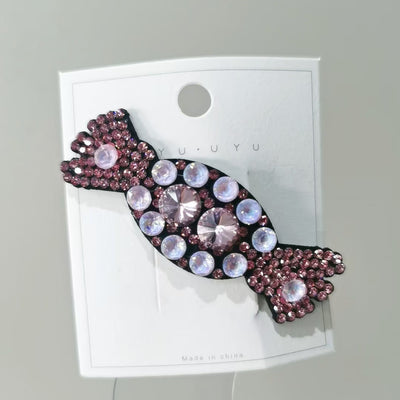 Women's IG Style Classic Style Candy Artificial Crystal Alloy Inlay Rhinestones Hair Clip