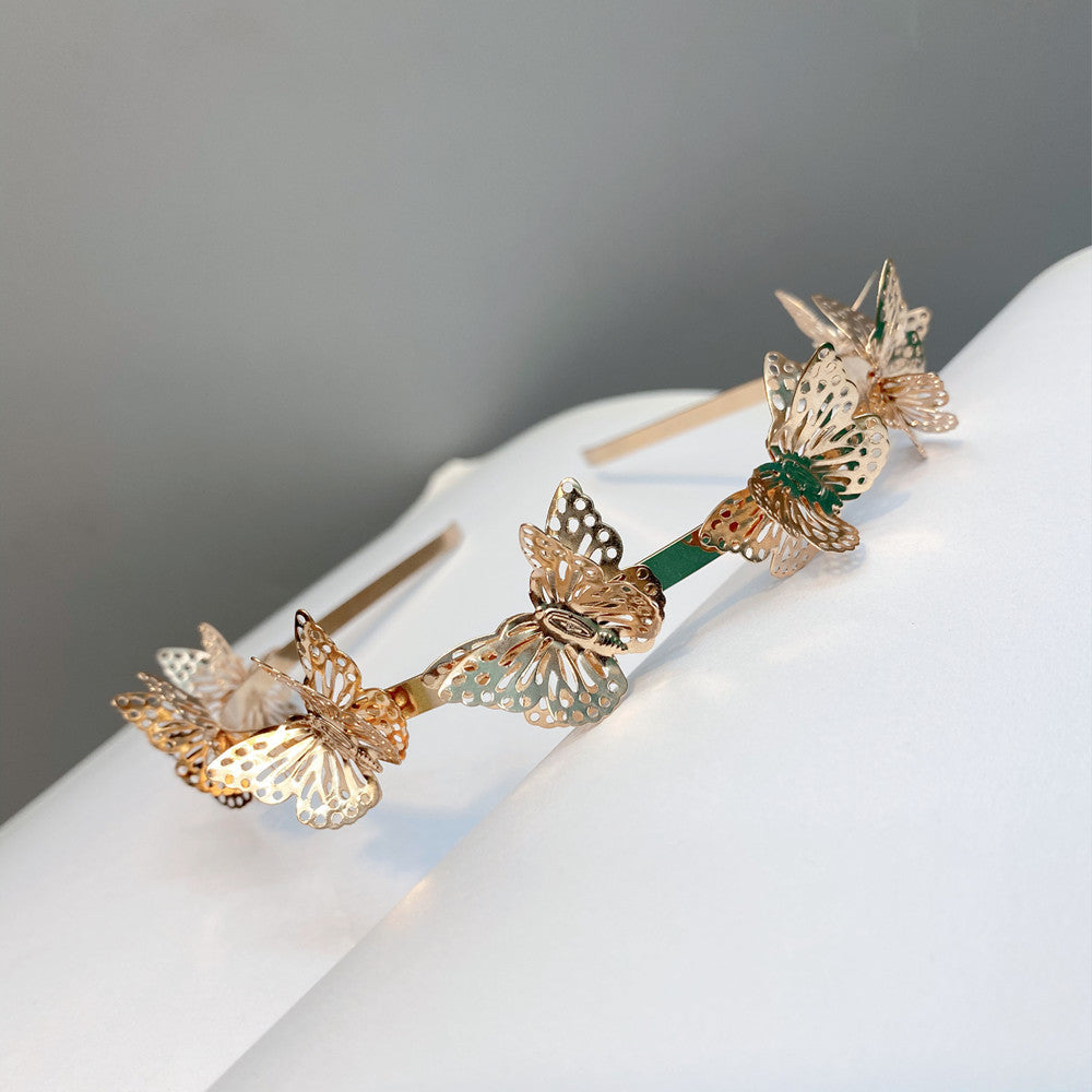 fashion hollow butterfly headband