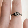 Copper Plating Floral Rings