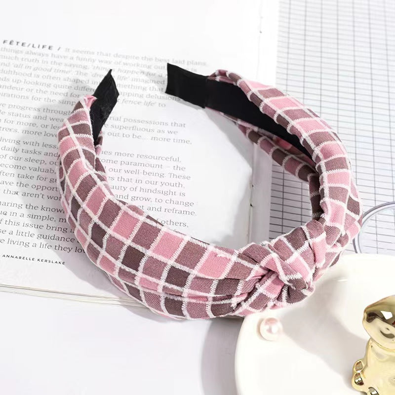 retro stripe cloth hair band