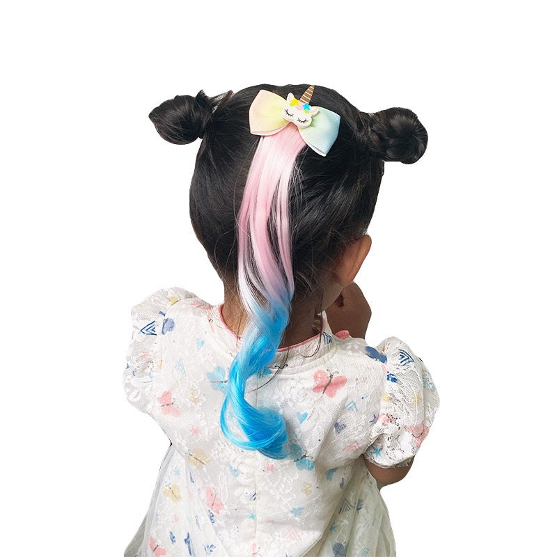 girl's cute sweet bow knot cloth high temperature wire hair clip