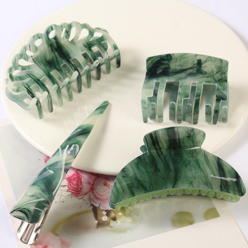 simple style geometric color block acetic acid sheets hair clip 1 piece