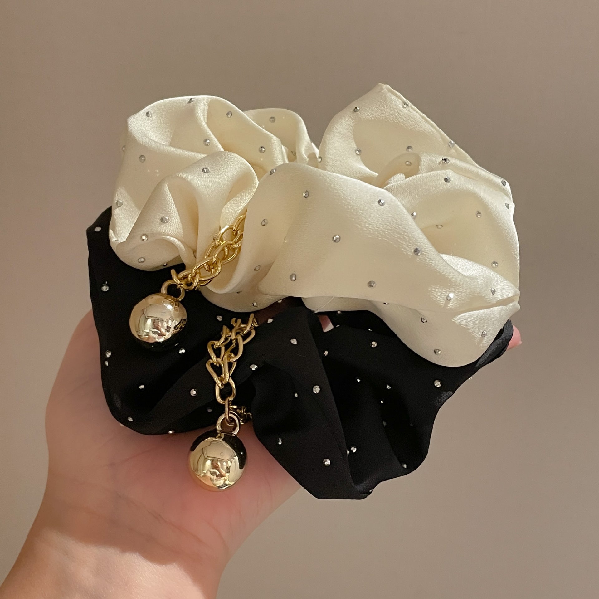 Women's Casual Sweet Solid Color Cloth Hair Tie