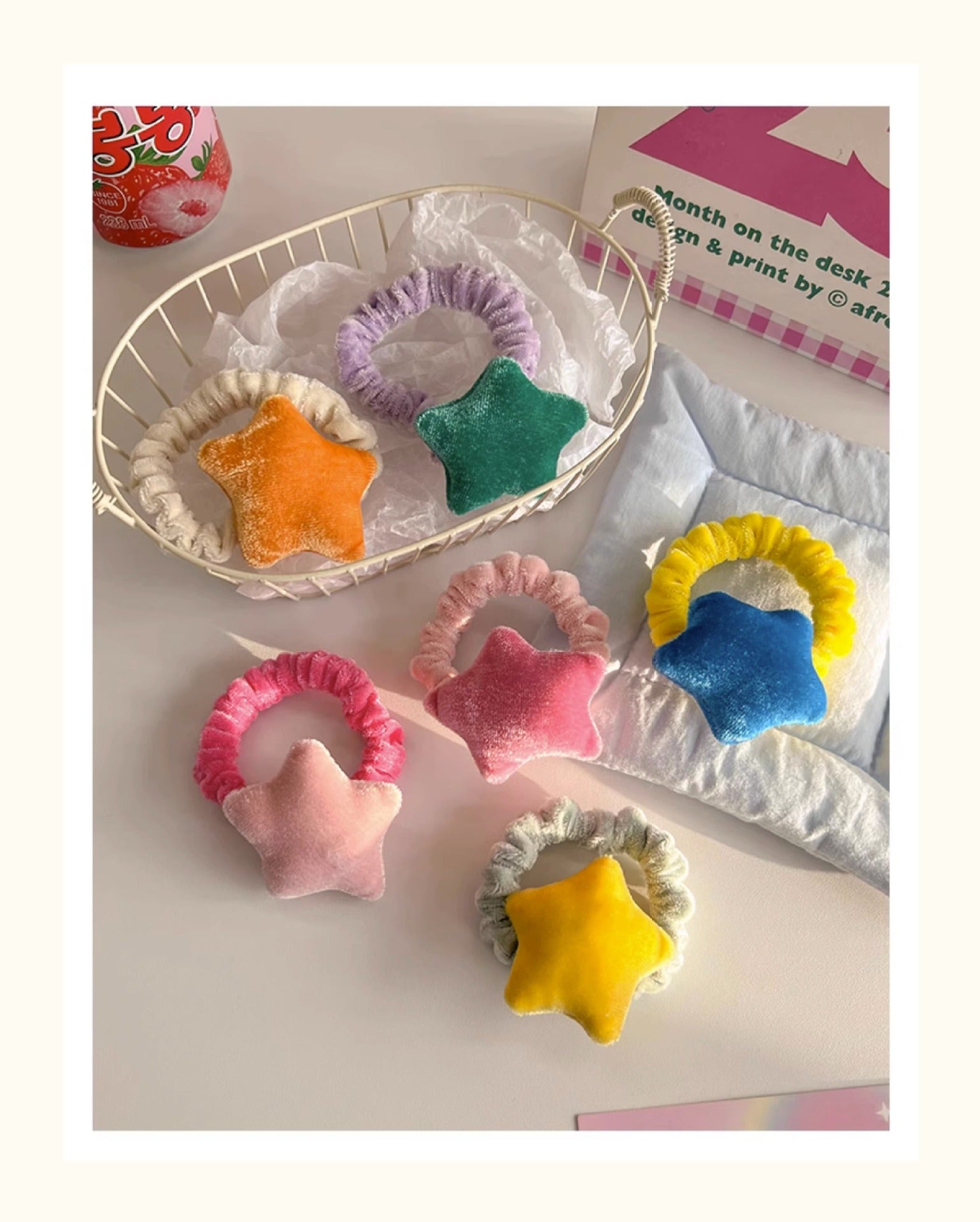 sweet star cloth hair tie
