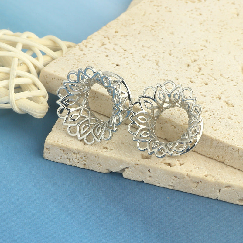 1 Pair Hip-Hop Geometric Plating 304 Stainless Steel Ear extender