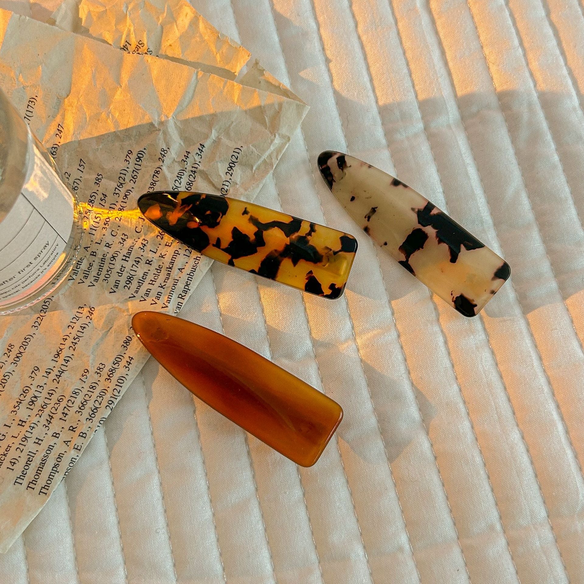 Women's Simple Style Classic Style Color Block Acetic acid sheets Hair Clip