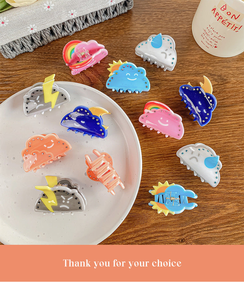 Women's Cute Clouds Arylic Hair Claws