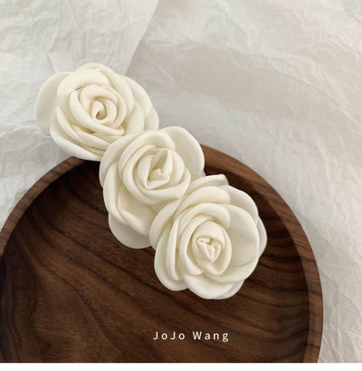 sweet flower cloth epoxy hair clip hair tie 1 piece