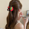 Cute Sweet Women's Fruit Strawberry Arylic Fruit Hair Claws