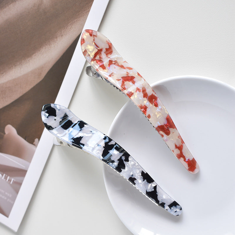 Women's Simple Style Classic Style Color Block Acetic acid sheets Handmade Hair Clip