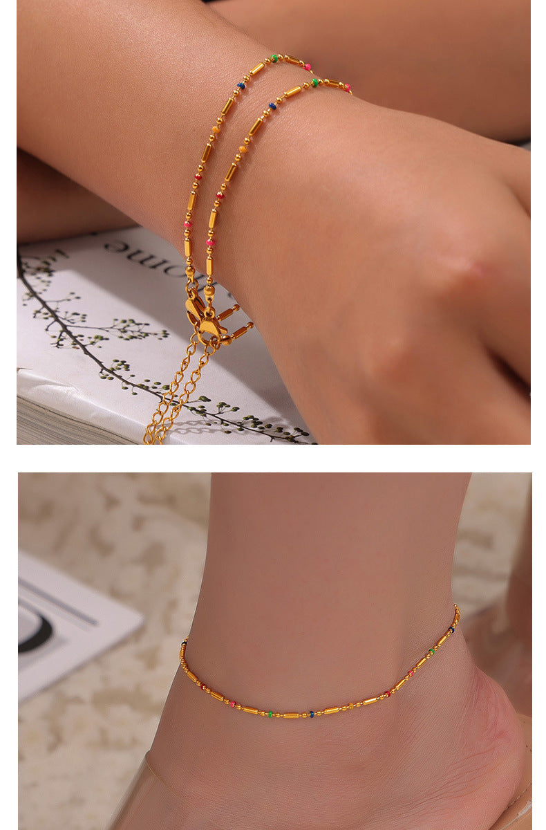 Jewelry Simple Style IG Style Geometric Titanium Steel Plating Jewelry Set