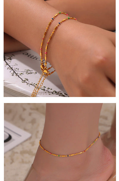 Jewelry Simple Style IG Style Geometric Titanium Steel Plating Jewelry Set