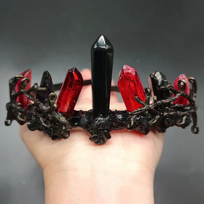 women's retro square crystal inlay crystal hair band