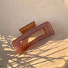 fashion solid color plastic resin hair claws 1 piece