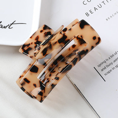 fashion leopard arylic stoving varnish hair claws 1 piece