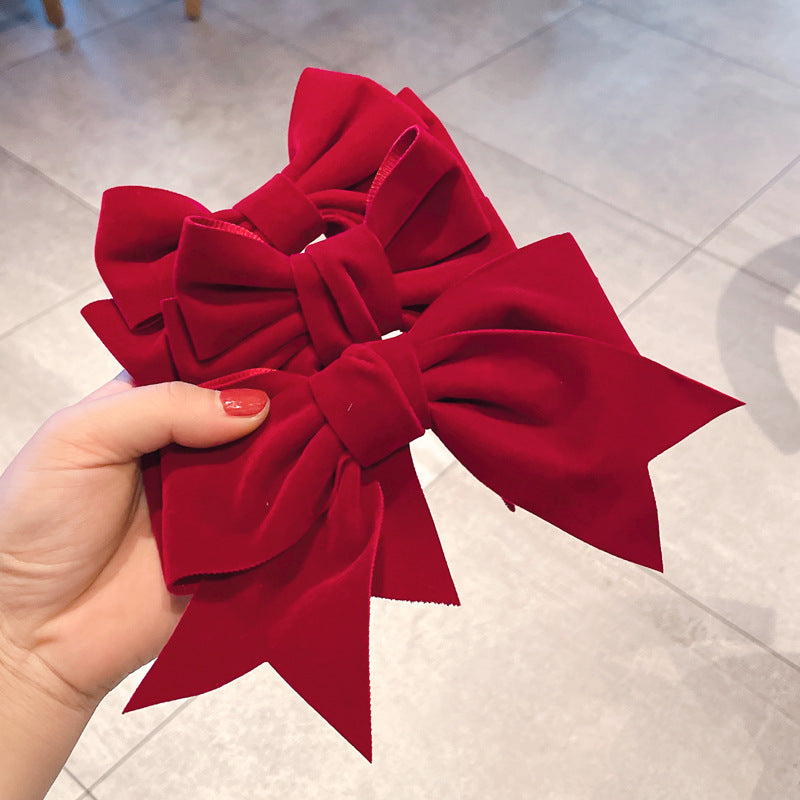 fashion bow knot cloth hair clip
