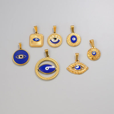 Jewelry Vintage Style Classic Style Devil's Eye 304 Stainless Steel Plating