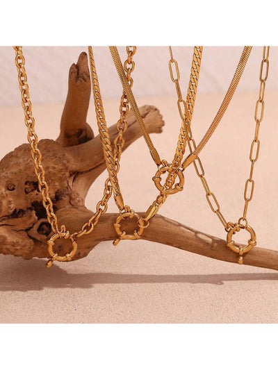 Jewelry Lady Geometric 306 Stainless Steel Plating Necklace