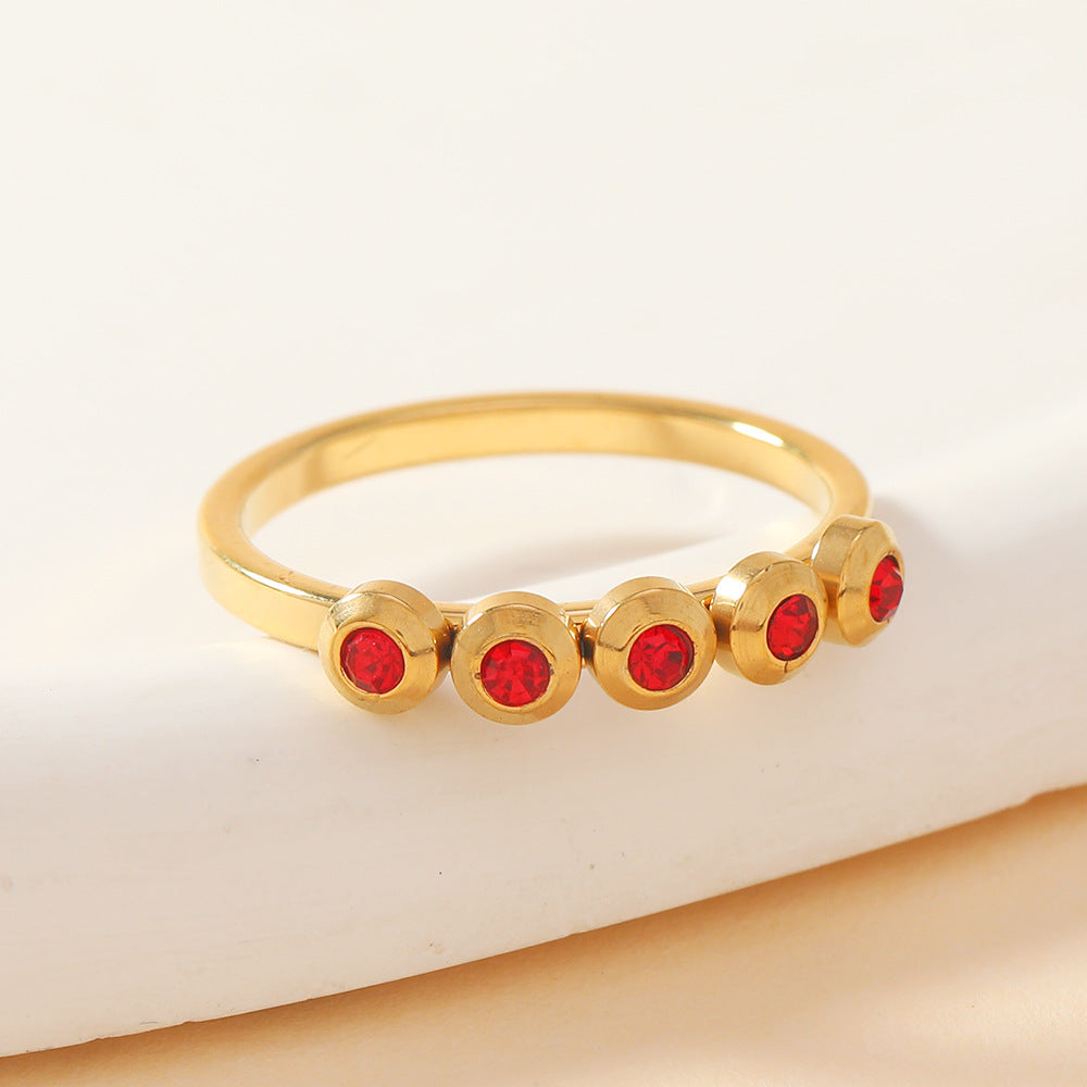 Jewelry Elegant Geometric Titanium Steel Rings