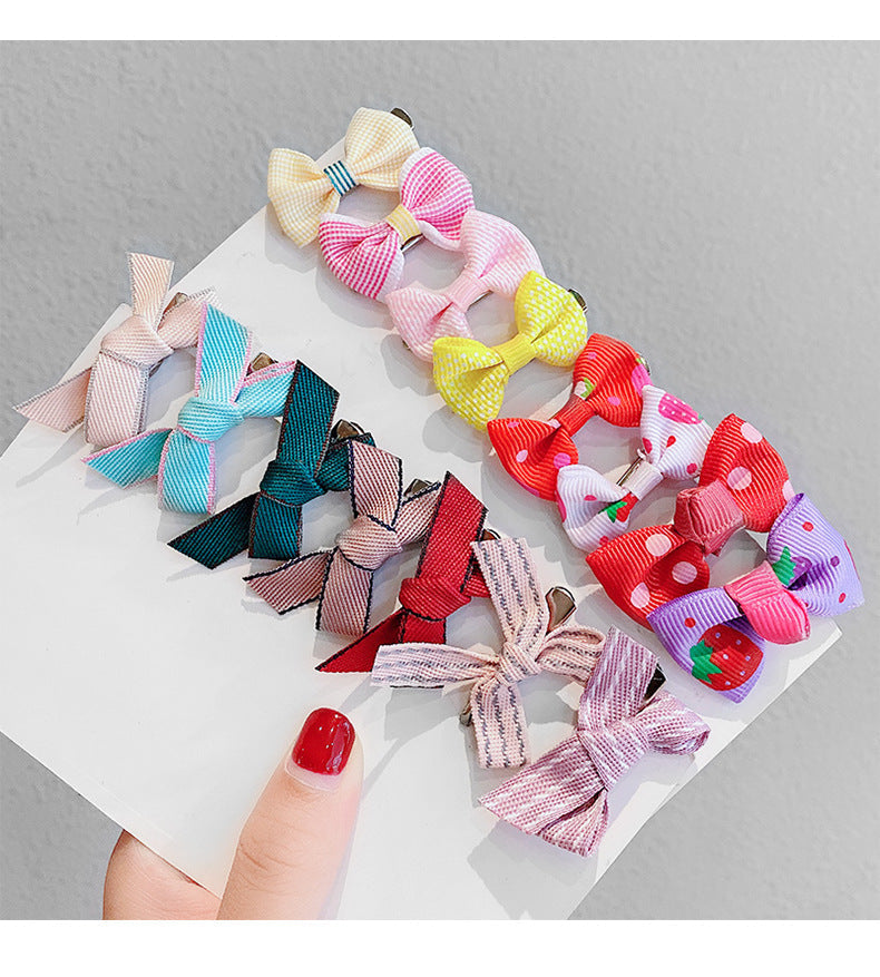 baby bow hair clip children's headdress korean girls cute small hairpin