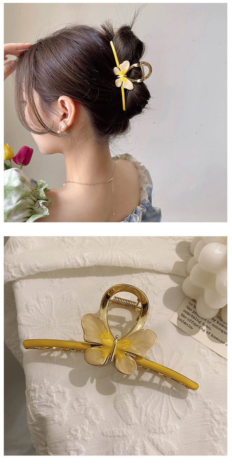 Women's Casual Simple Style Streetwear Butterfly Alloy Hair Claws