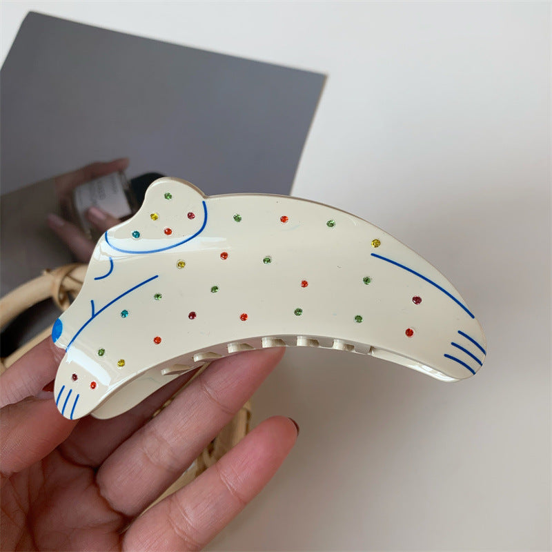 cute animal acetic acid sheets hair claws