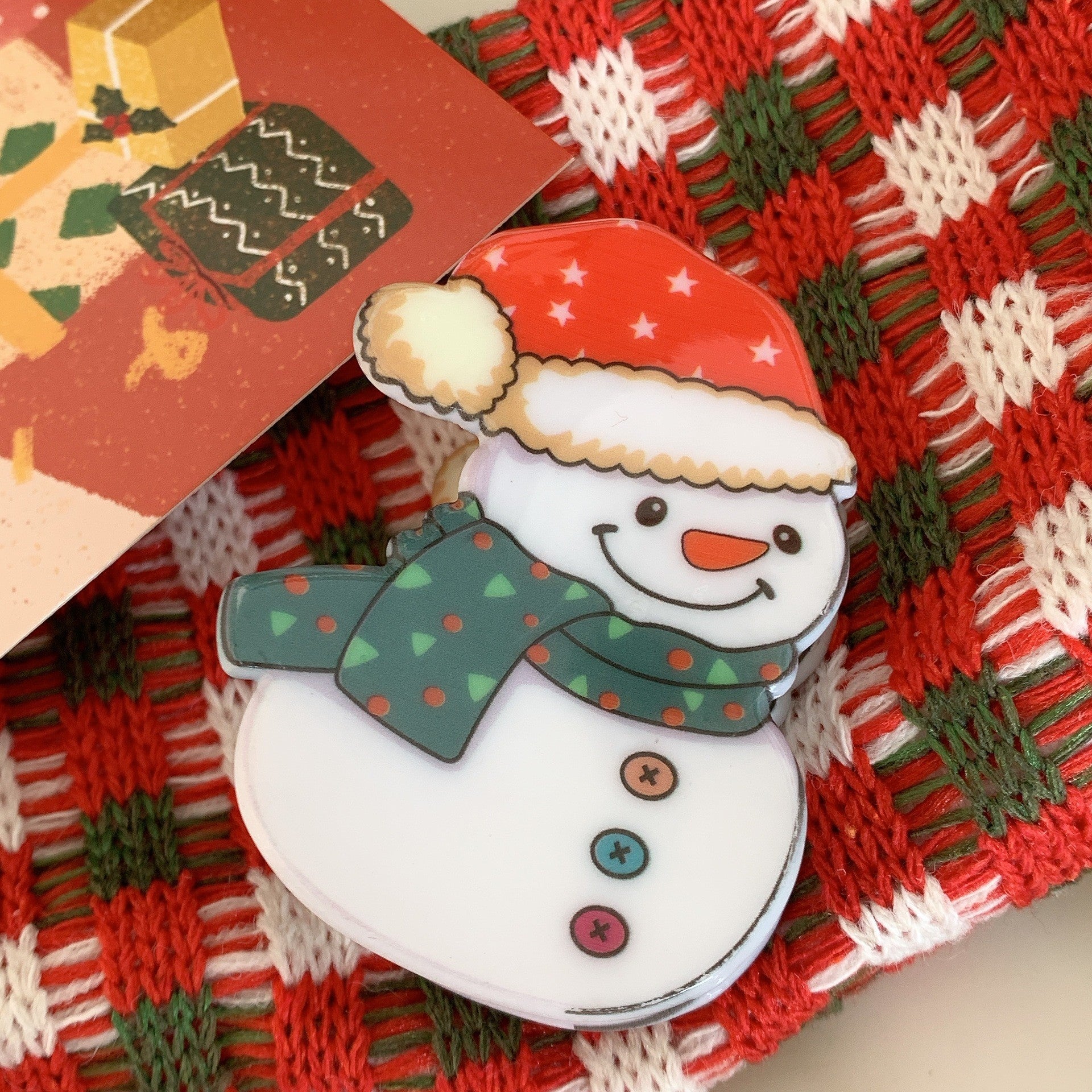 Christmas Cute Women's Christmas Hat Christmas Tree Santa Claus Arylic Hair Claws