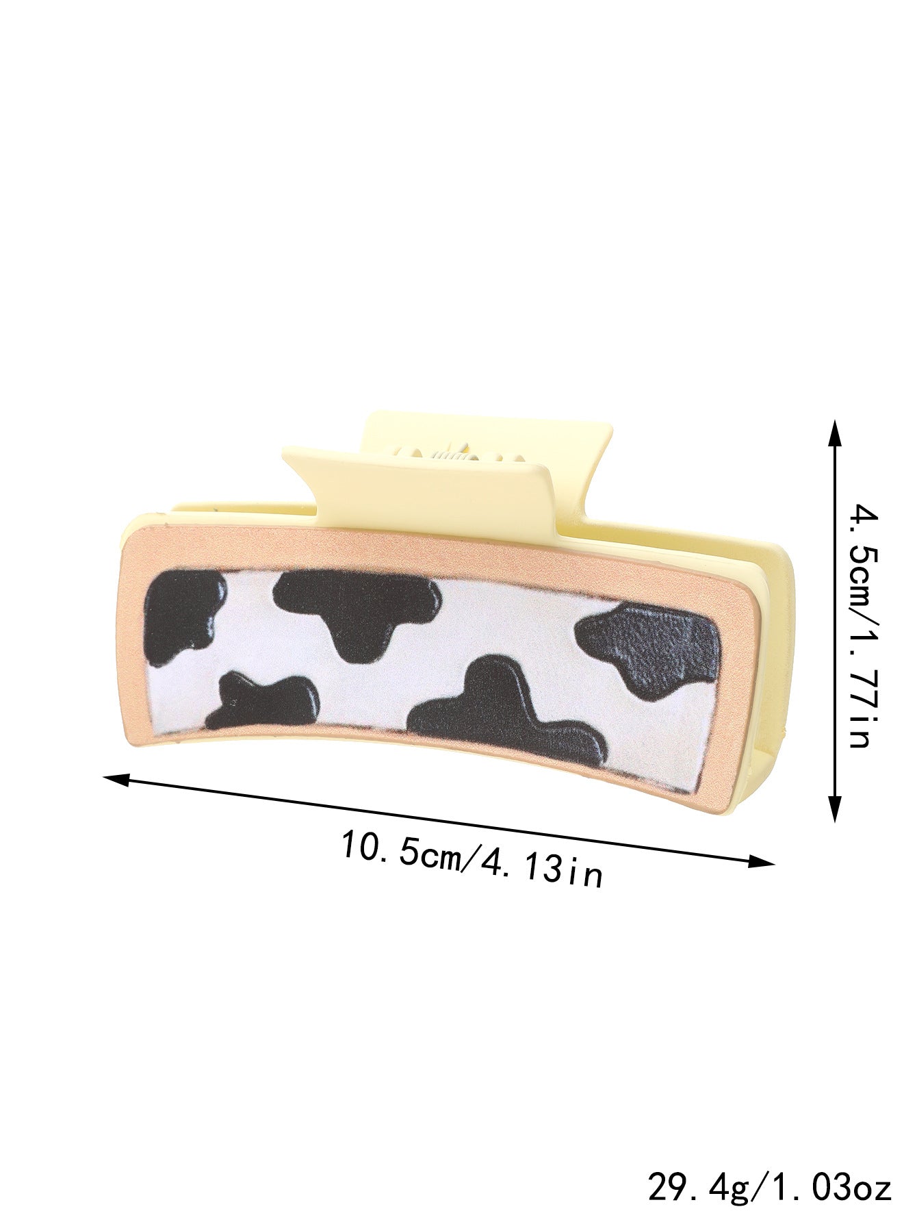 Women's Cute Cows Cow Pattern Pu Leather Hair Claws