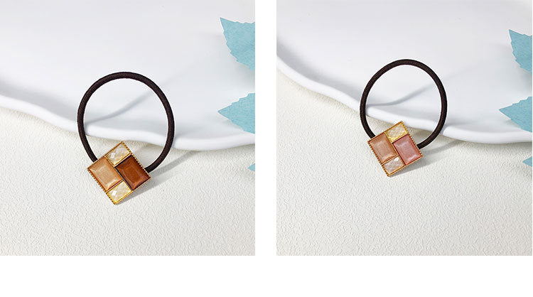 Women's Simple Style Geometric Alloy Resin Hair Tie