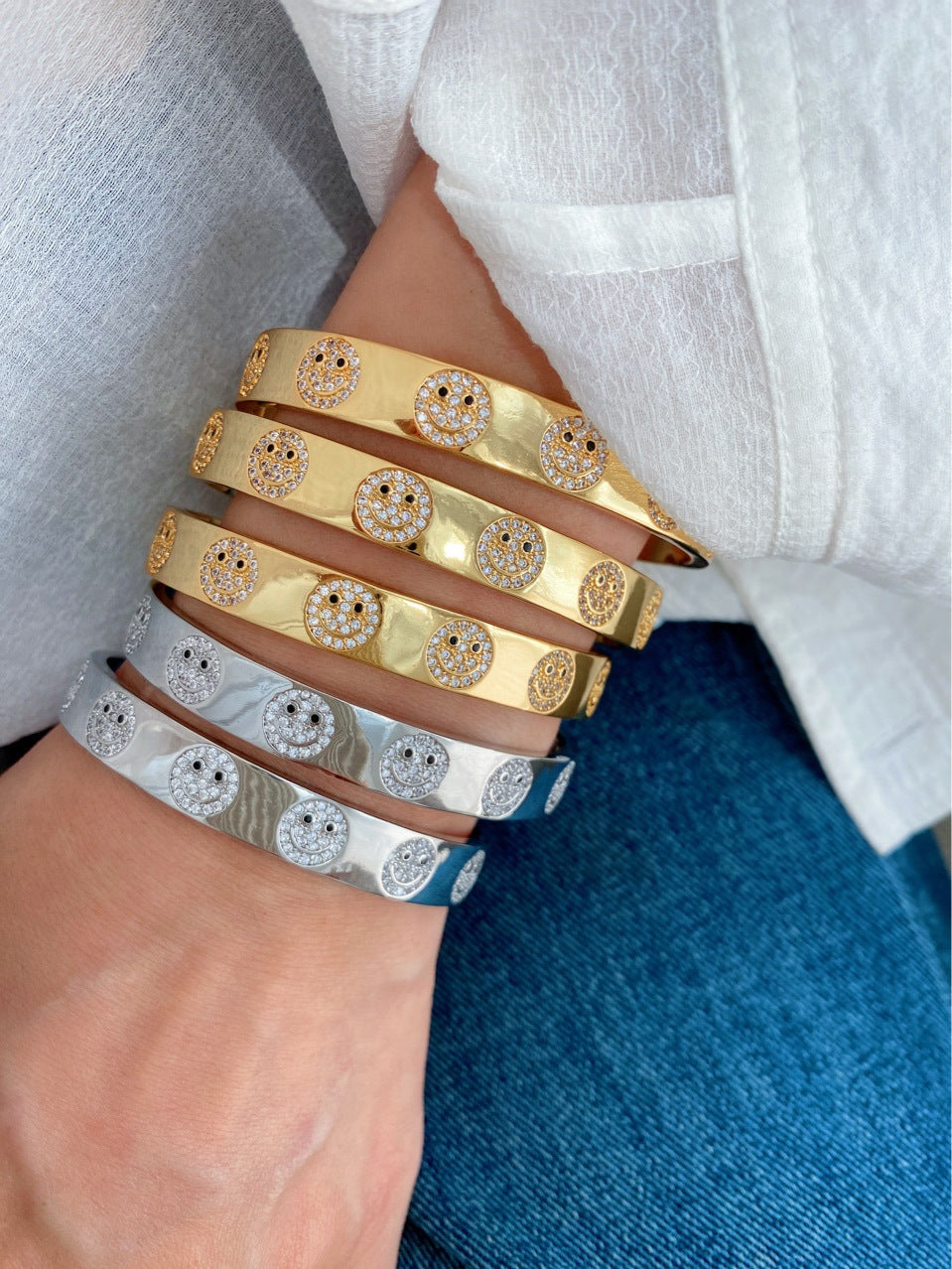 Jewelry Vintage Style Classic Style Love Copper Zircon Plating Rings Bracelets