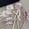 Women's Sweet Simple Style Bow Knot Cloth Hair Clip Hair Tie