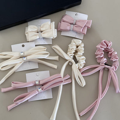 Women's Sweet Simple Style Bow Knot Cloth Hair Clip Hair Tie