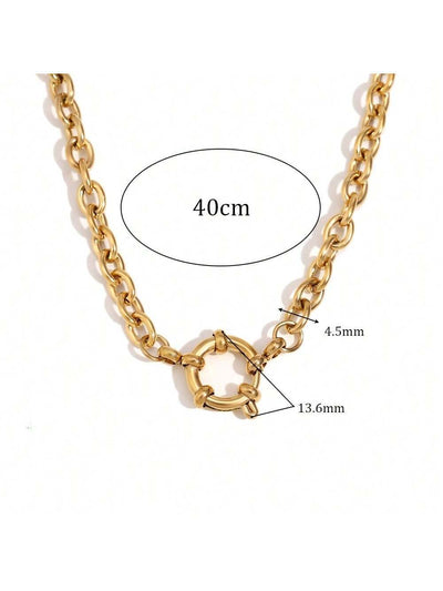 Jewelry Lady Geometric 306 Stainless Steel Plating Necklace
