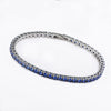 Shiny Geometric Titanium Steel Zircon Bracelets In Bulk