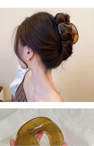 women's ig style geometric plastic stoving varnish hair claws