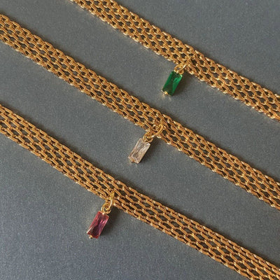 Jewelry Elegant Geometric Square 304 Stainless Steel Pendant Necklace