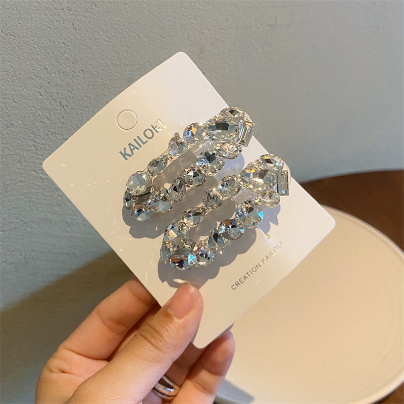 fairy style sparkly artificial crystal hair clip