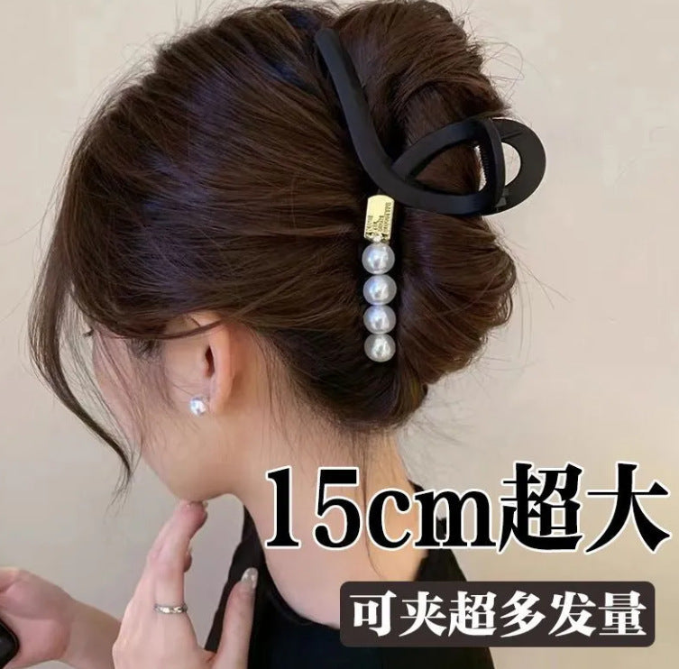 Cute love grab clip girl 2025 new popular high-end disc hair shark clip hairpin hair card headdress