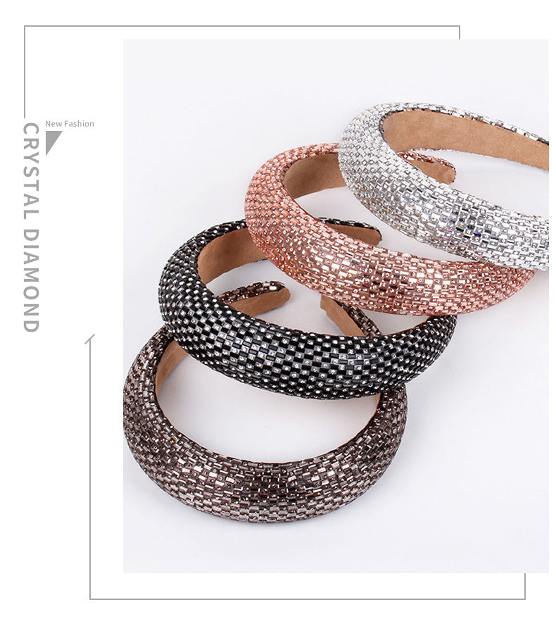 fashion u shape rhinestone hair band 1 piece